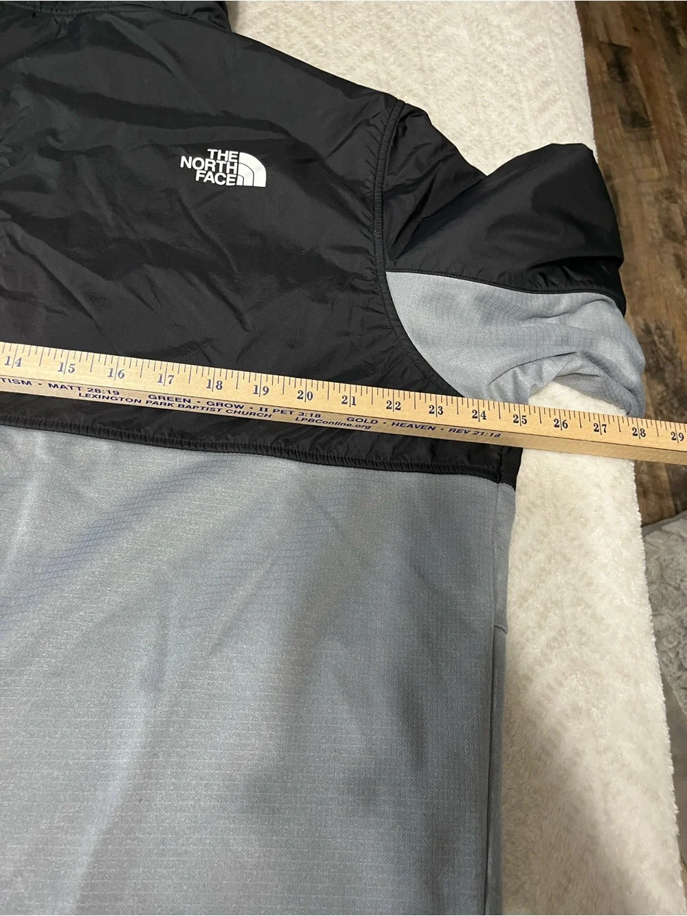 The North Face Men's Black & Gray Hooded Jacket XL